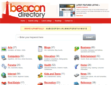 Tablet Screenshot of beacon-directory.com